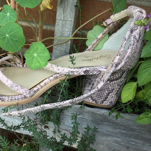 Pink Leopard Print Block Heel Sandals NWOT - Picture 4 of 7